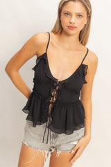Cleo Tie Top
