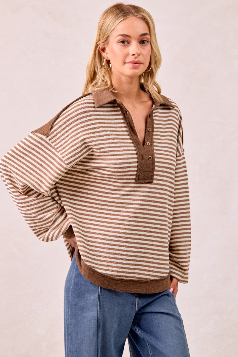 Teddy Striped Long Sleeve