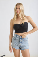Claire Twist Front Crop