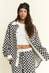Race Day Checkered Shacket