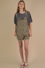Leopard Tie Strap Romper