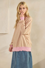 Payton Striped knit top