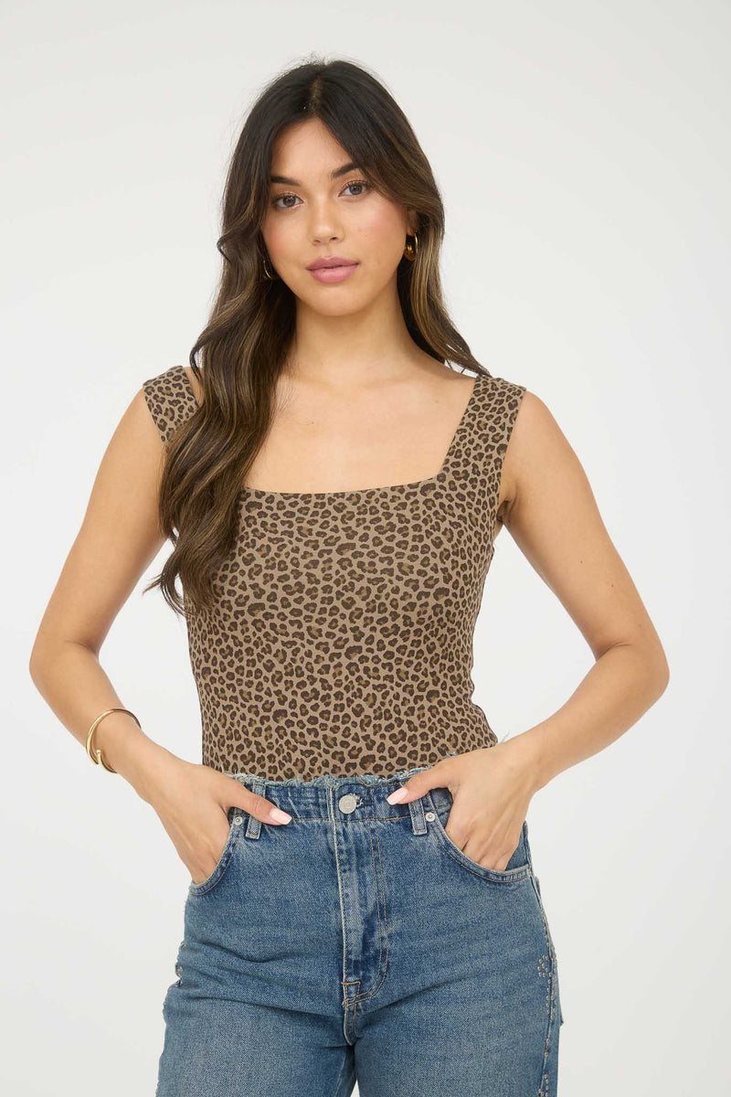 Aliana Leopard bodysuits