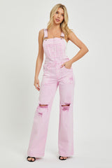 Risen Pink Overalls
