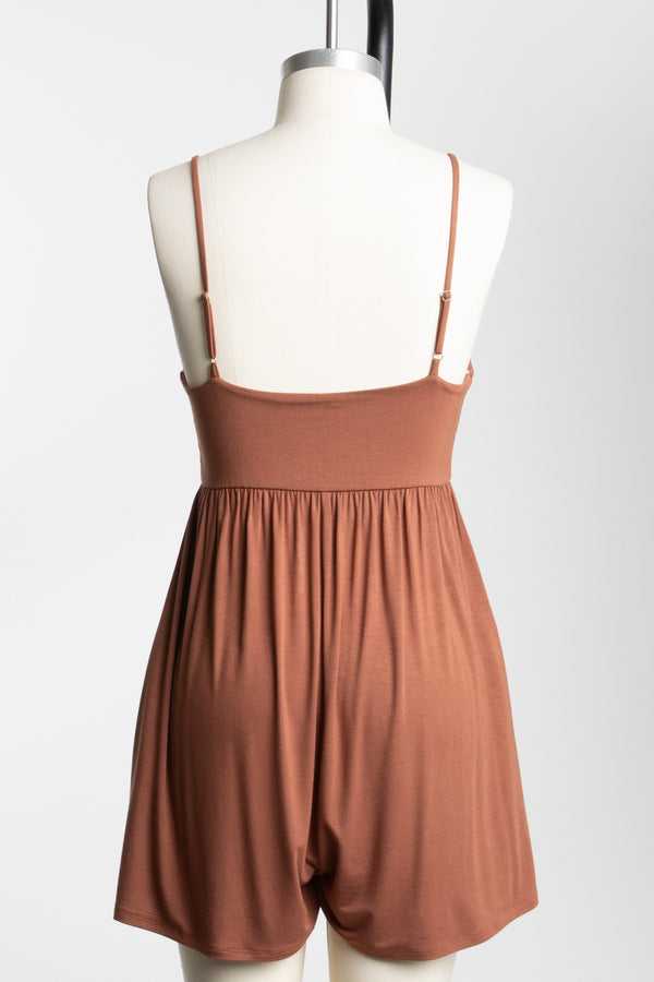 Easy Go Romper Mocha