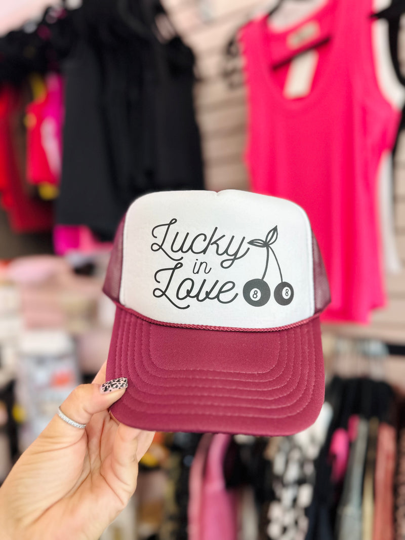 Lucky in Love Trucker Hat