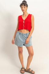 Mia Button Top