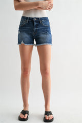 Dark Wash Mica Shorts