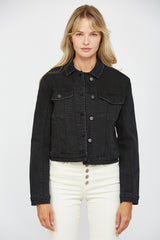 Mica Black Denim Jacket