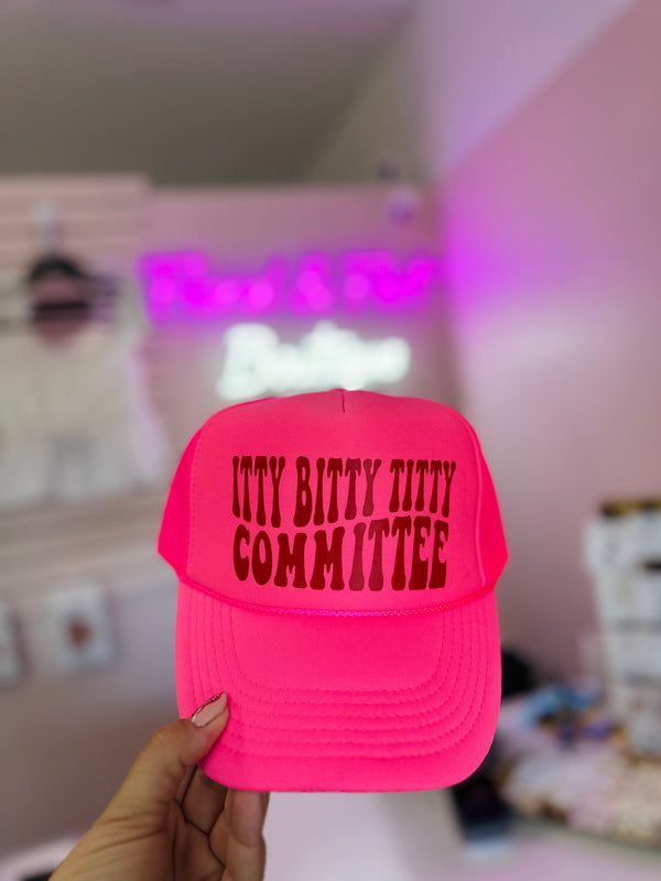 Itty Bitty Titty Committee Trucker Hat