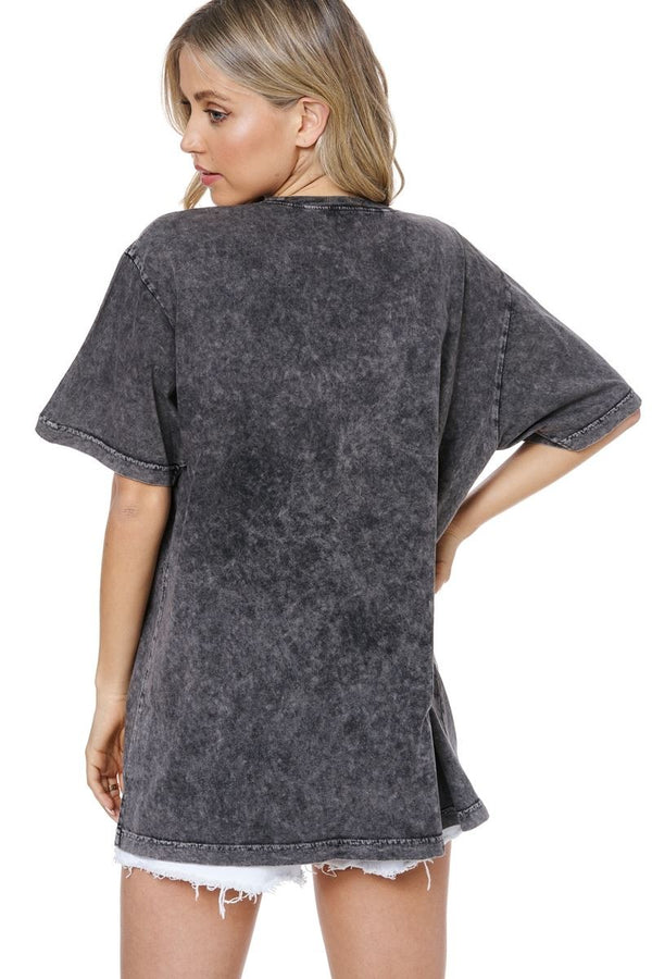 Free Bird Checkered Graphic Tee