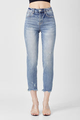 Risen Crop Skinny Jeans