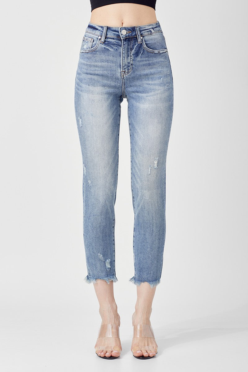 Risen Crop Skinny Jeans