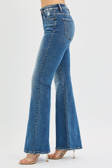 Risen Tummy Control Flare Jeans