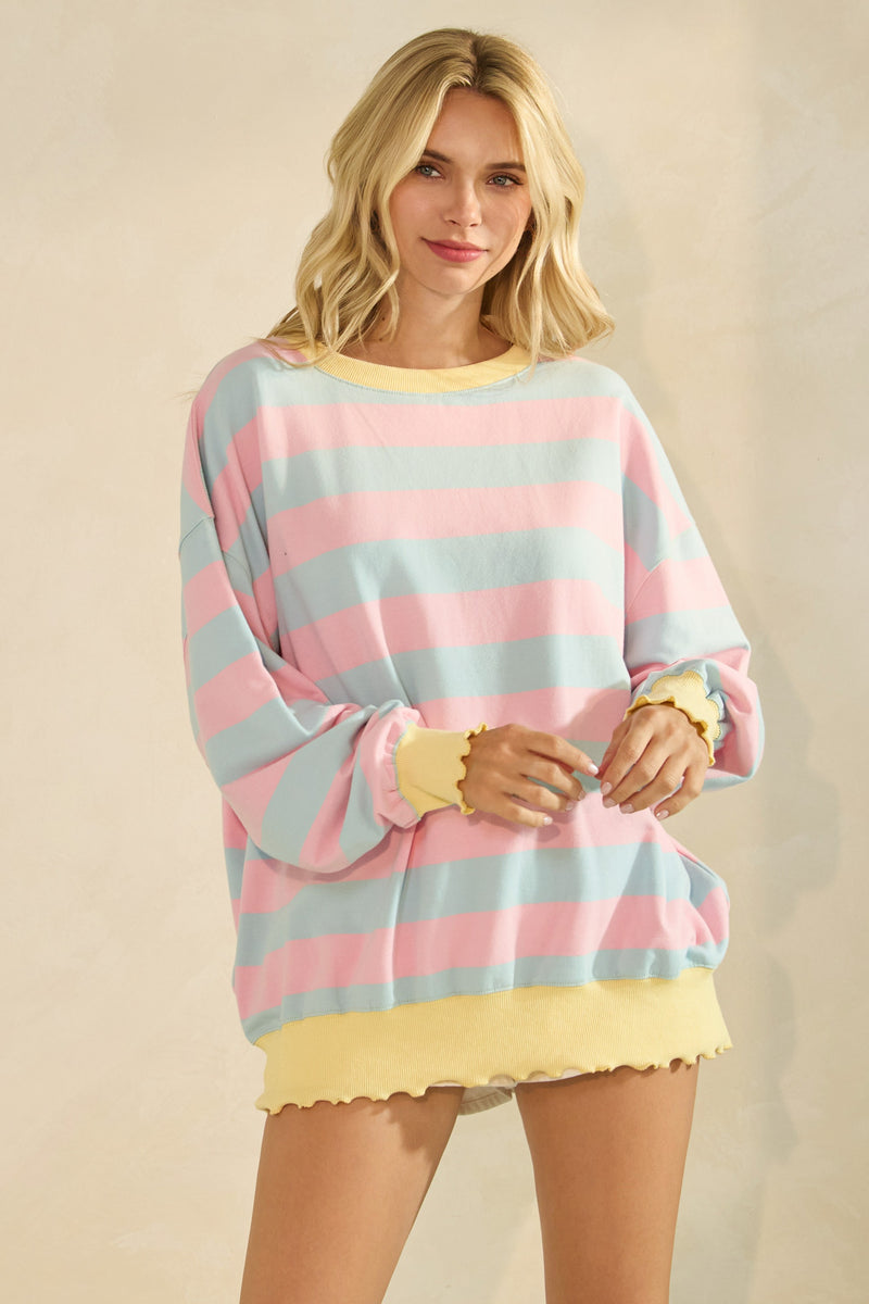 Payton Striped Knit Top
