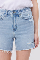 Mica Midi Denim Shorts