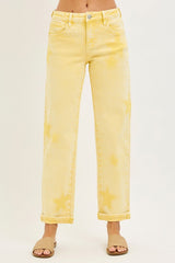 Risen Yellow Star Jeans
