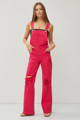Risen Fuchsia Overalls