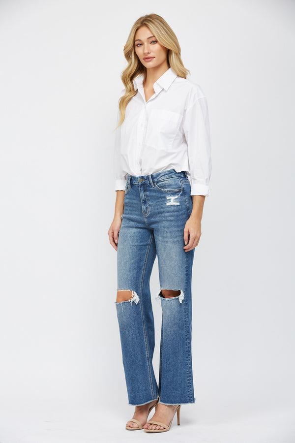 Mica Erica Wide Leg Jeans
