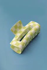 Checkered Jumbo Claw Clips