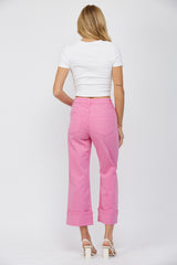 Mica Pink Cuff Jeans