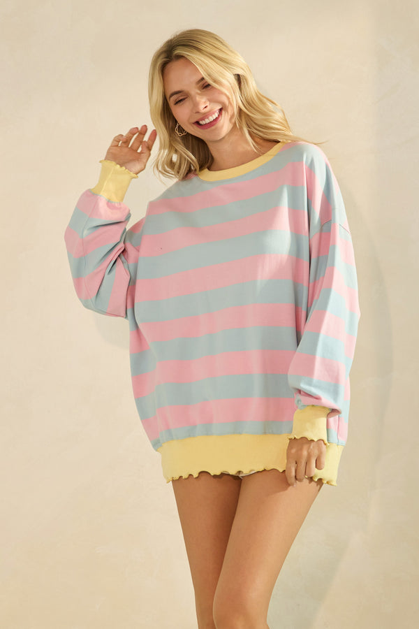 Payton Striped Knit Top