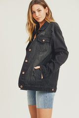 Risen Distressed Denim Jacket