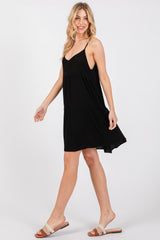 Babydoll Black Cami Mini Dress