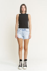 Mica Vintage Raw Hem Shorts