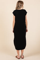Everyday Basic Black Ribbed Dress