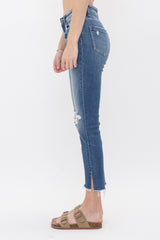 Mica Mid Rise Crop Skinny Jeans