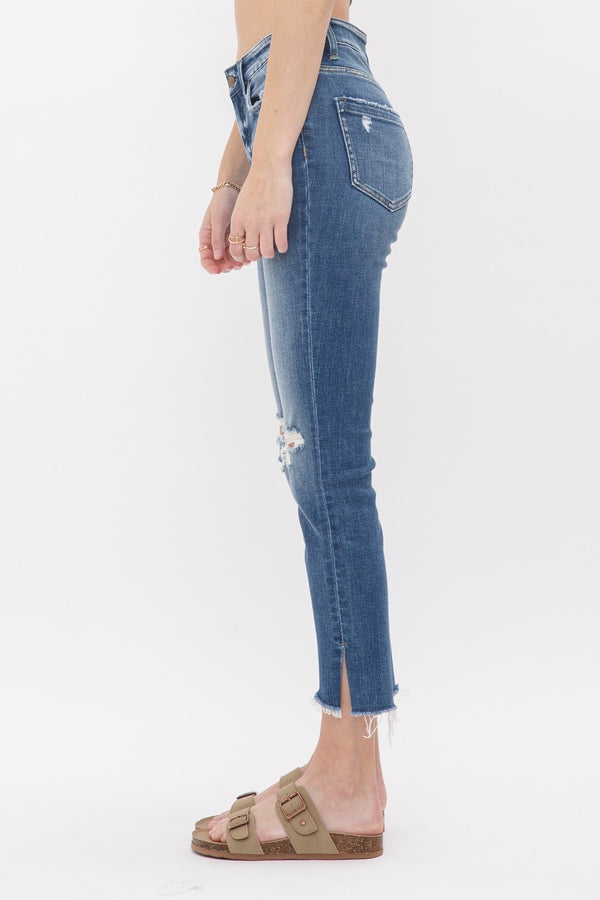 Mica Mid Rise Crop Skinny Jeans
