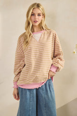 Payton Striped knit top