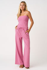 Pink Cosmo Striped Set