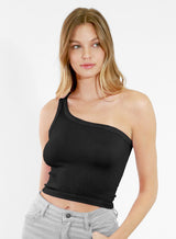 One Shoulder Crop Top
