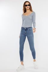 Kancan Mid Rise Ankle Skinny Jean