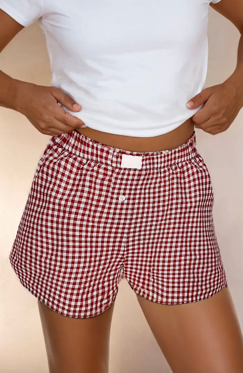 Perry Plaid Gingham Shorts