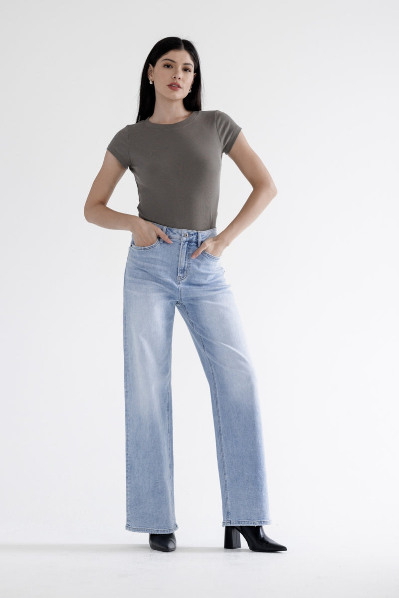 Mica High Rise Straight Leg Jeans