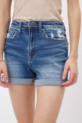 Mica Cuffed Denim Short