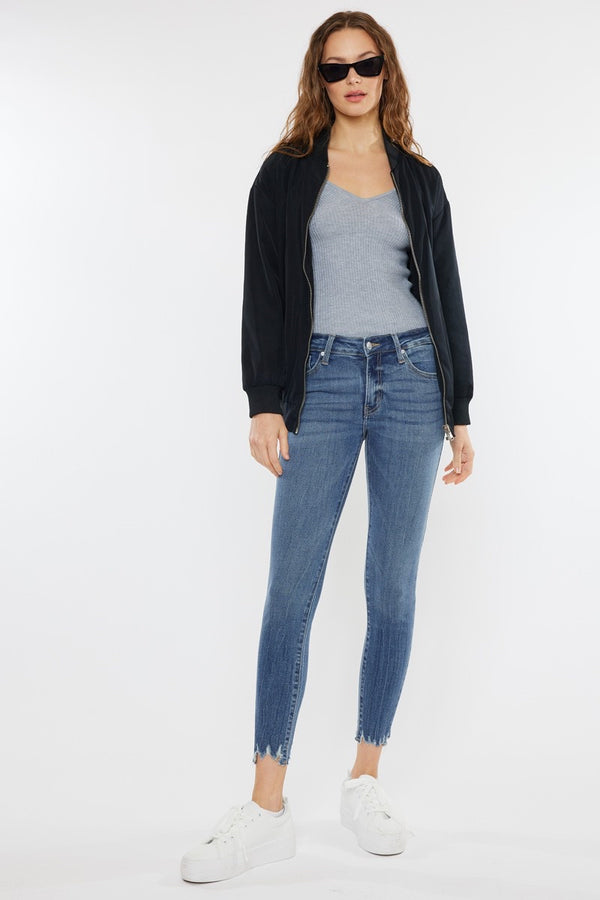 Kancan Mid Rise Ankle Skinny Jean