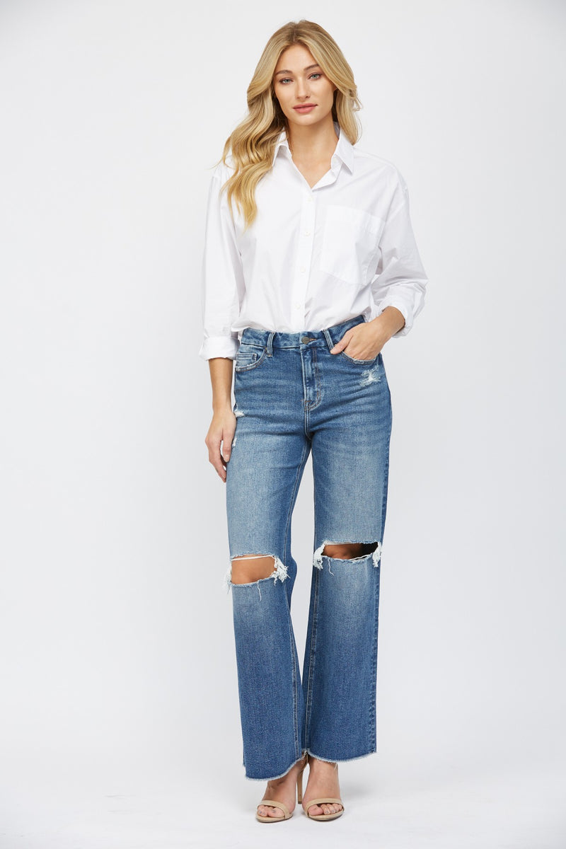 Mica Erica Wide Leg Jeans
