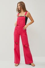 Risen Fuchsia Overalls
