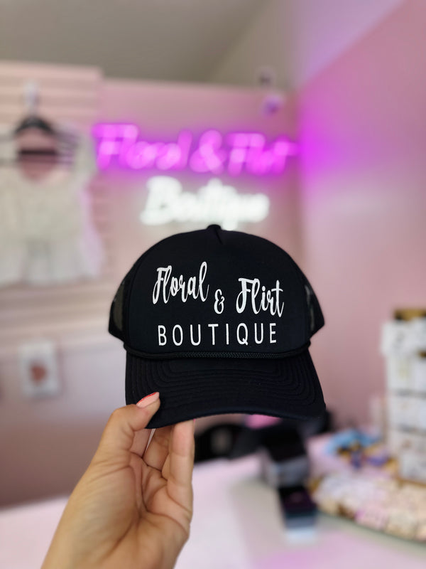 Floral & Flirt Boutique Trucker Hat