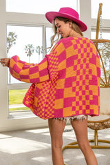 Need Me Checkered Cardigan