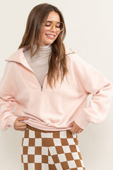 Avery Dusty Pink Pullover