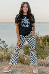 Race Day Checkered Jeans