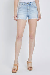 Risen Light Wash Denim Shorts