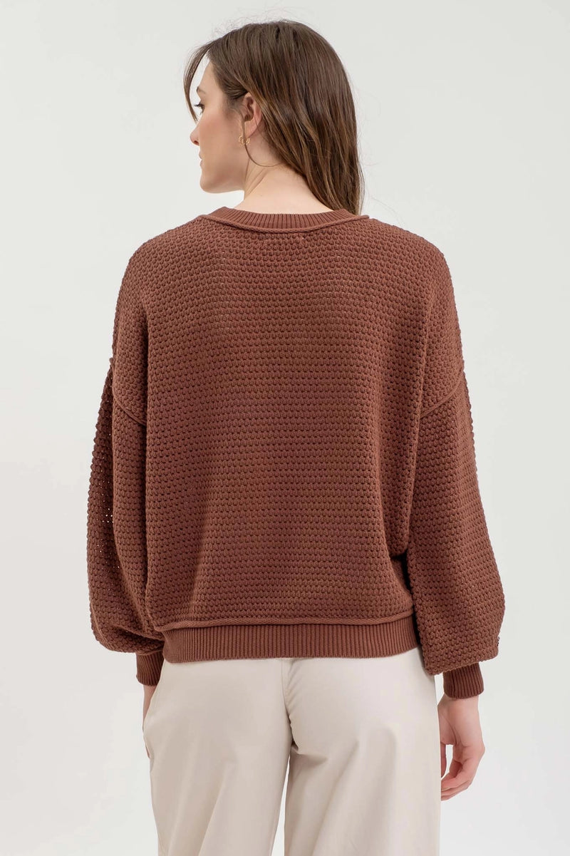 Coffee House Checkered Sweater