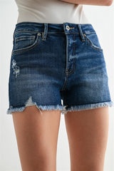 Dark Wash Mica Shorts