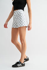 Mica Checkered Shorts